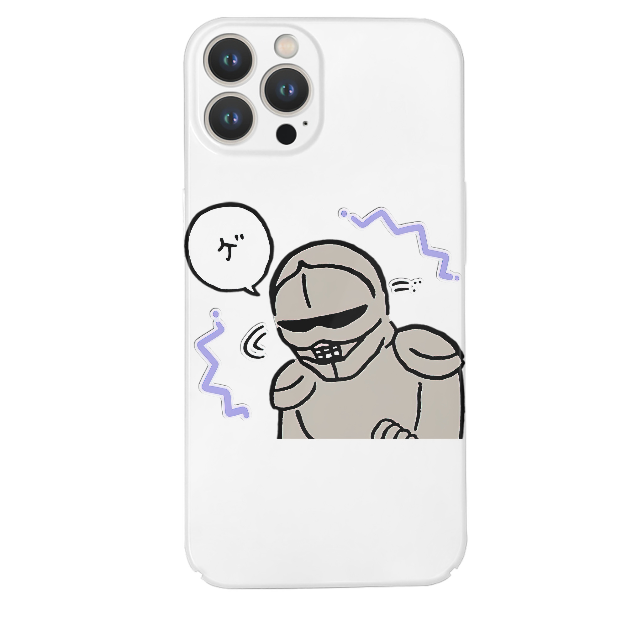 （画像用） ちいかわ 労働の鎧さん Chii-kawa Mr. Armor of Labor 【iPhone 14シリーズ対応】ハードケース